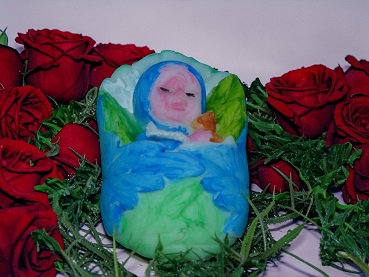 (image for) Baby in Blad Kaars